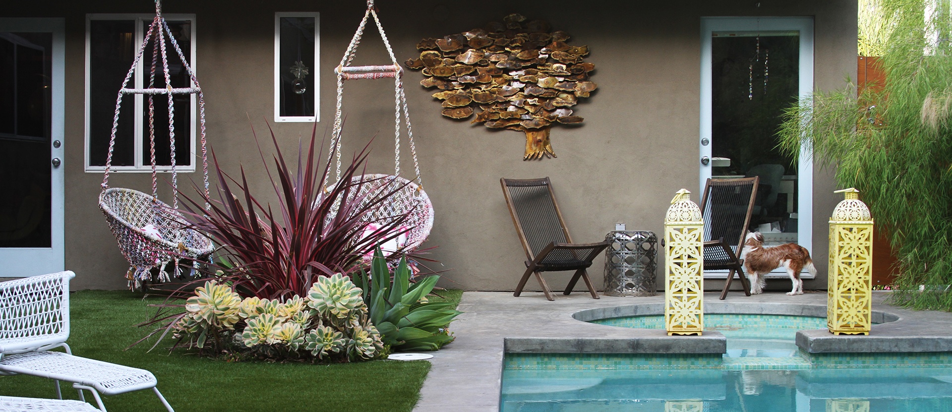 007-design-vidal-silver-lake-exterior-swimming-pool-hot-tub-los-angeles-backyards-artificial-turf-swinging-hanging-chairs-outdoor-retreat-summer-fun